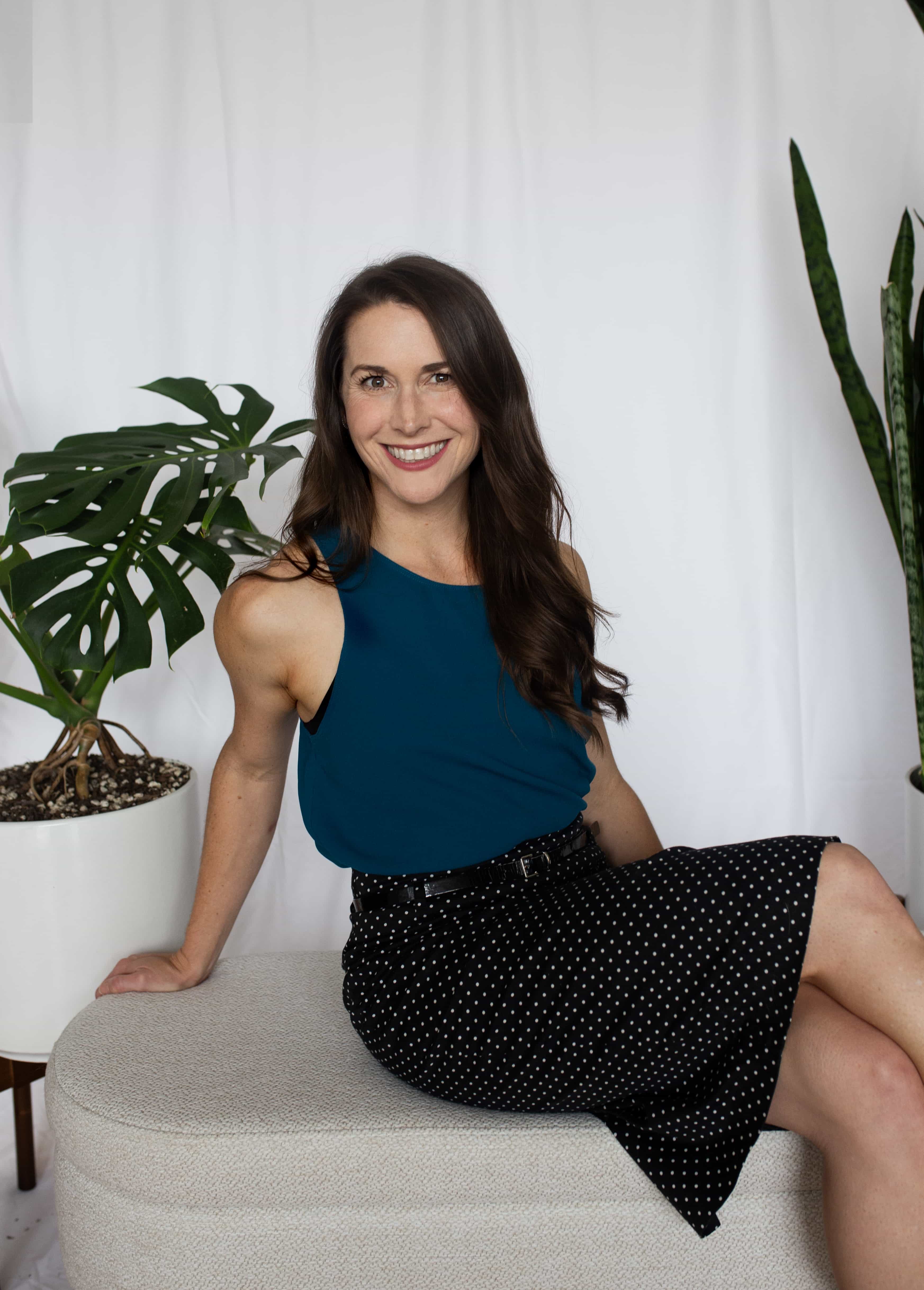 A portrait of Amy Halda, a leadership coach.